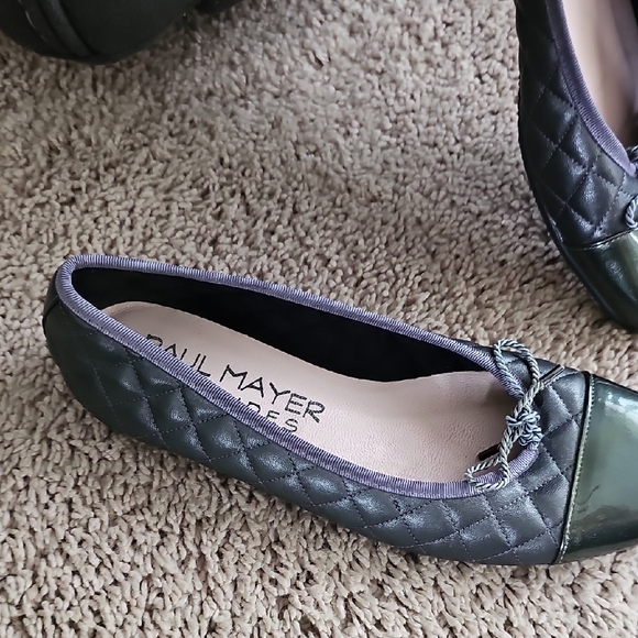 Paul Mayer Attitudes Gray Quilted Flats - Picture 5 of 16